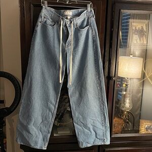 Abercrombie & Fitch Light Blue Wide Leg Jeans